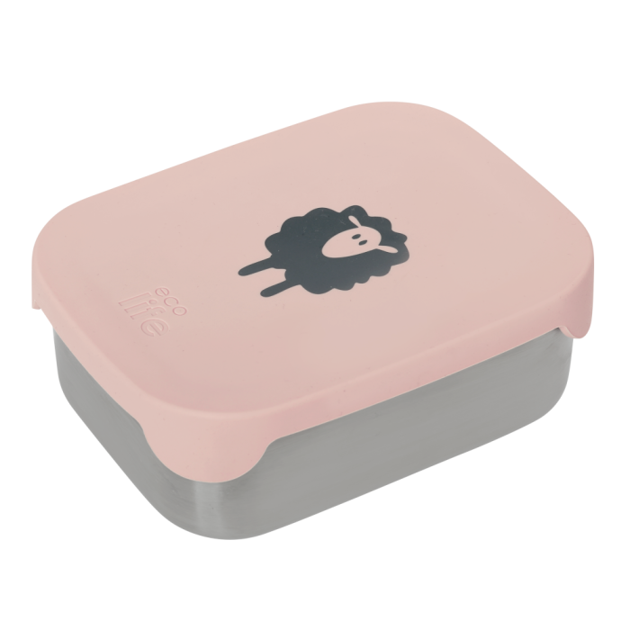 Ανοξείδωτο φαγητοδοχείο με καπάκι σιλικόνης