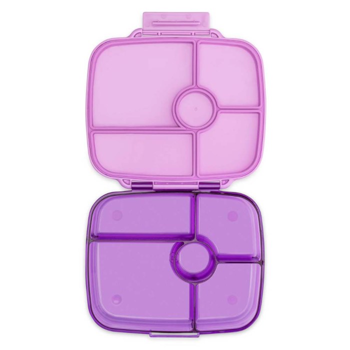 Μωβ Lunchbox φαγητού με χωρίσματα