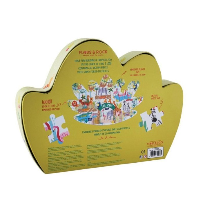 Παζλ στον Ζωολογικό κήπο, με ιριδίζοντα κομμάτια και έντονα χρώματα